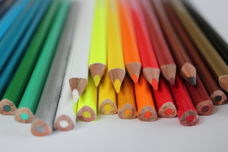 Bút chì, bút màu, bảng màu, pencils, crayons, palettes -utroja0