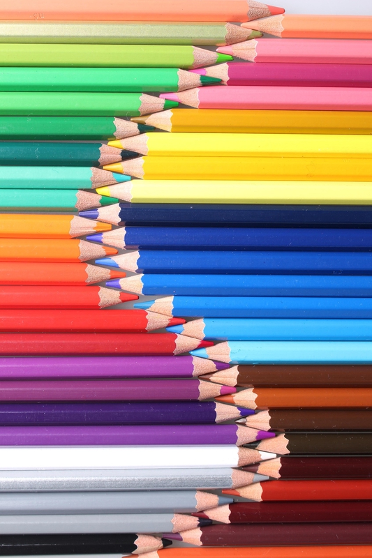 Bút chì, bút màu, bảng màu, pencils, crayons, palettes -YEYEQINQIN 4
