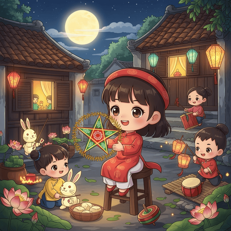 TẠO HÌNH ẢNH TRUNG THU THEO PHONG CÁCH VIỆT XƯA. Với đặc điểm...