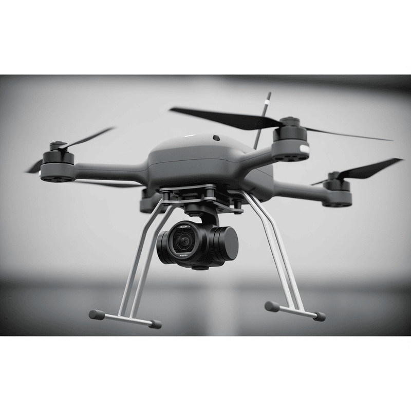 Design a perfect flycam, no need for a beautiful frame, with 4 propellers and 1...
