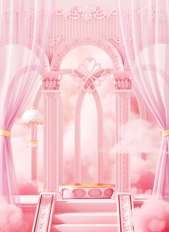 Cổng, gate, hồng, pink, màu hồng, nền hồng, nền, hình nền, background, wallpaper
