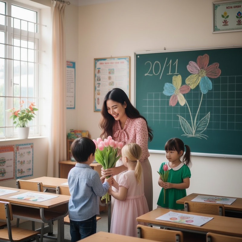 Nhà giáo Việt Nam, cô giáo, học trò, lớp học, giáo dục, Vietnamese teachers, female teachers, students, classrooms, education