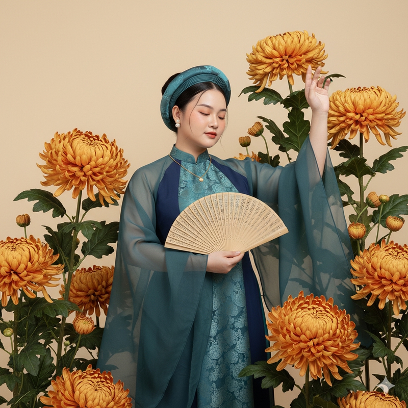 Cô gái, thiếu nữ, Việt Nam, trang phục truyền thống, girl, young woman, Vietnam, traditional costume 1