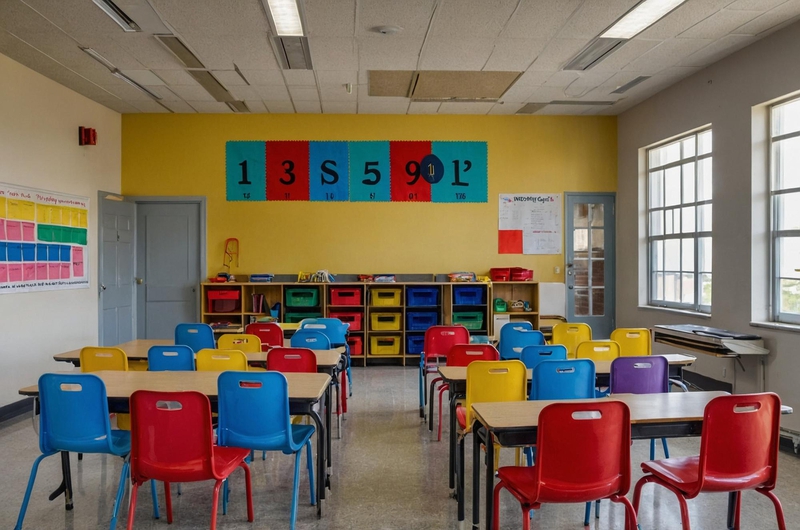 Lớp học, trường học, bàn ghế, học tập, dụng cụ học tập, giáo dục, classroom, school, desks and chairs, study, school supplies, education - J.Hen 4
