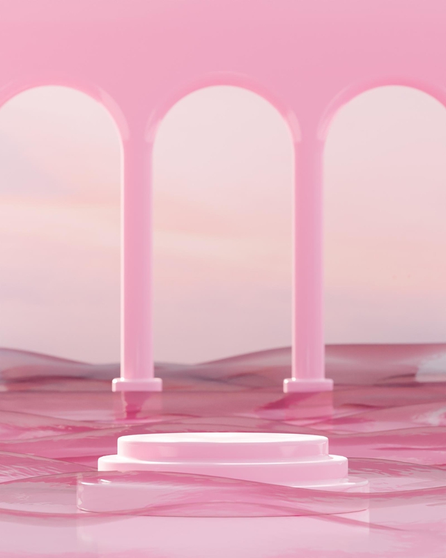 Podium, bệ, bệ đỡ, quảng cáo, sân khấu, stage, màu hồng, pink, nền, hình nền, background 1