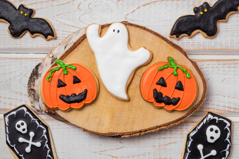 Bánh quy, bánh kem, đồ ăn, lễ hội hóa trang, không khí halloween, cookies, cakes, food, carnival, halloween atmosphere - Jun 1