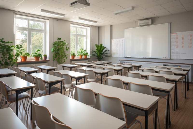 Lớp học, trường học, bàn ghế, học tập, dụng cụ học tập, giáo dục, classroom, school, desks and chairs, study, school supplies, education - J.Hen 7 1
