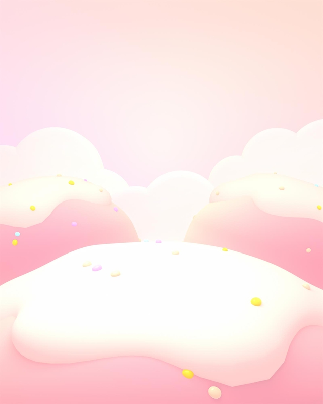 Kem, ice cream, mây, cloud, bầu trời, sky, hình nền, nền, background, màu hồng, pink
