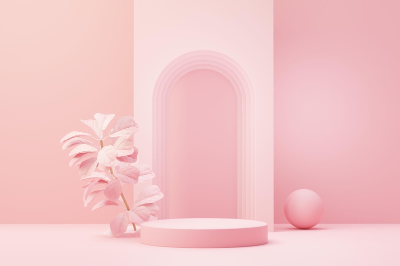 Podium, bệ, bệ đỡ, quảng cáo, sân khấu, stage, màu hồng, pink, nền, hình nền, background 4