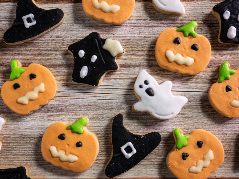 Bánh quy, bánh kem, đồ ăn, lễ hội hóa trang, không khí halloween, cookies, cakes, food, carnival, halloween atmosphere -ALex 4