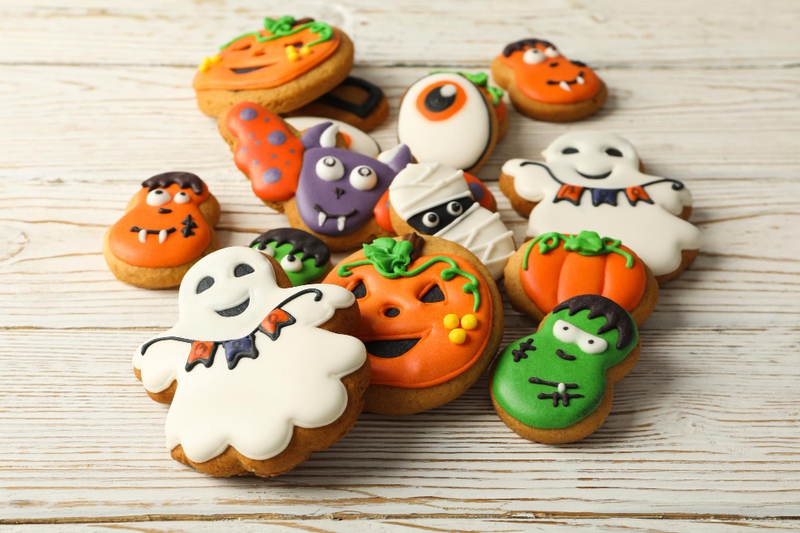 Bánh quy, bánh kem, đồ ăn, lễ hội hóa trang, không khí halloween, cookies, cakes, food, carnival, halloween atmosphere -ALex 1