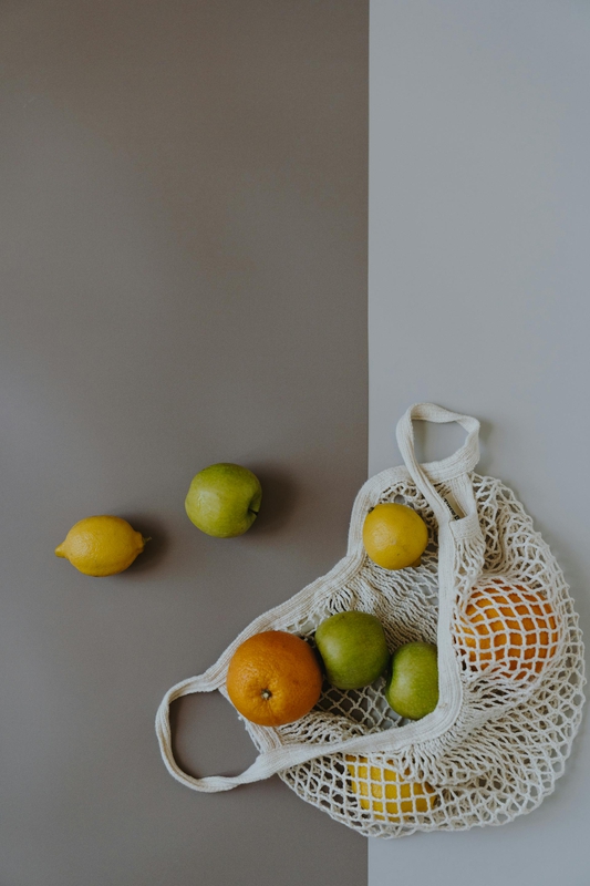 Chanh, quýt, táo, trái cây, giỏ lưới, giỏ, lemon, tangerine, apple, fruit, mesh basket, basket- alleksana 1