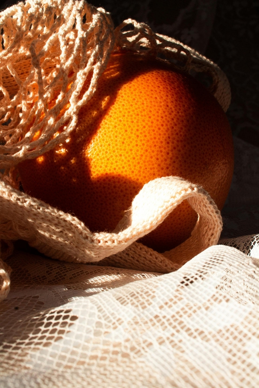 Chanh, quýt, cam, trái cây, giỏ lưới, giỏ, lemon, orange, tangerine, apple, fruit, mesh basket, basket- Clém Charmat