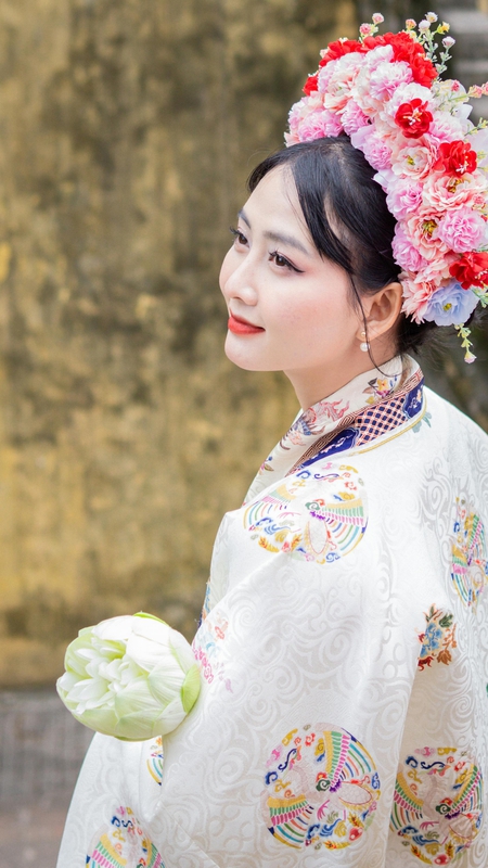 Cô gái, thiếu nữ, Việt Nam, trang phục truyền thống, girl, young woman, Vietnam, traditional costume - Anh Tuan 2