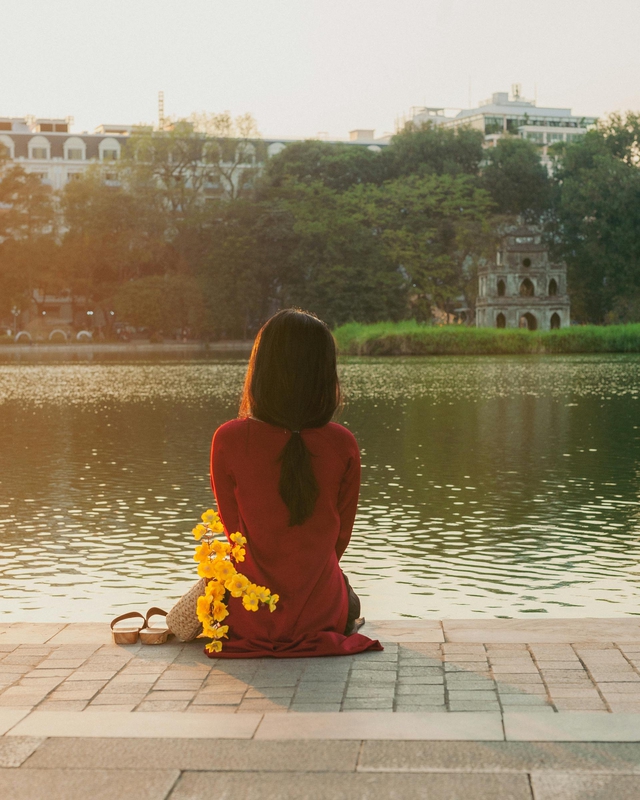 Cô gái, con gái, thiếu nữ, girl, Việt Nam, áo dài, truyền thống, traditional, Hồ Gươm, Hà Nội - Dang Hong 18