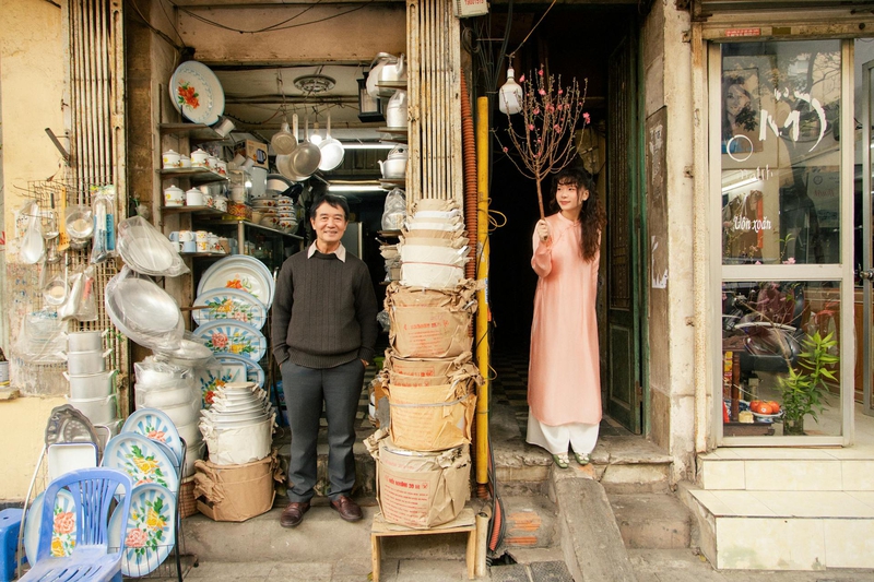 Cô gái, con gái, thiếu nữ, girl, Việt Nam, áo dài, truyền thống, traditional, Hồ Gươm, Hà Nội - Dang Hong 65