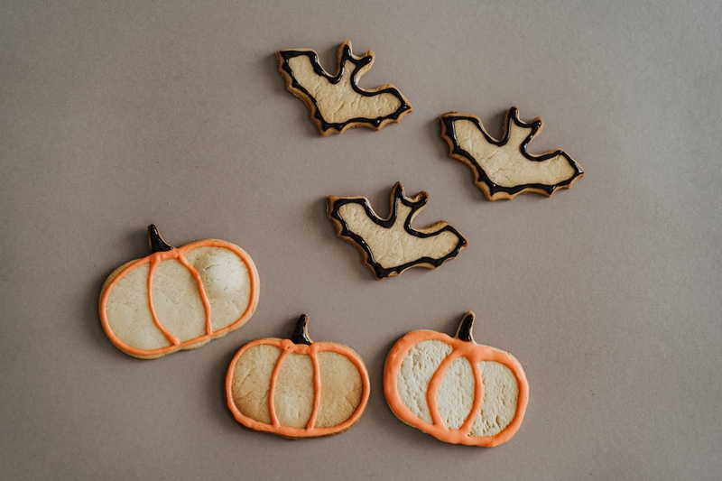 Halloween, bánh quy, bánh bí đỏ, bánh con dơi,  lễ hội, cookies, pumpkin pie, bat cake, festival - olia danilevich 1