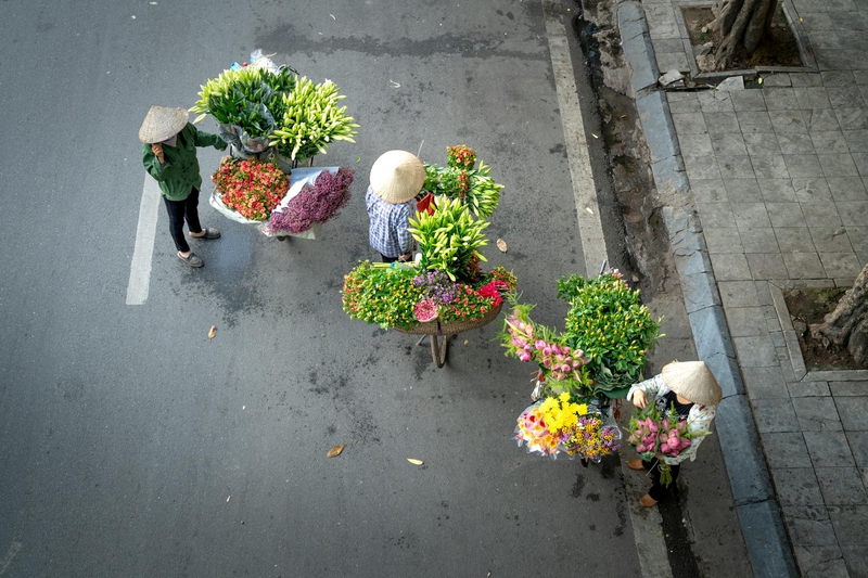 Hà Nội, cổng làng, làng cổ Hà Nội, Việt Nam, phong cảnh Việt Nam, xe hoa, chợ hoa - Quang Nguyen Vinh 6