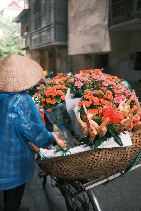 Xe hoa, xe bán hoa, Hà Nội, Việt Nam, phong cảnh Việt Nam, flower - Thuan Pham