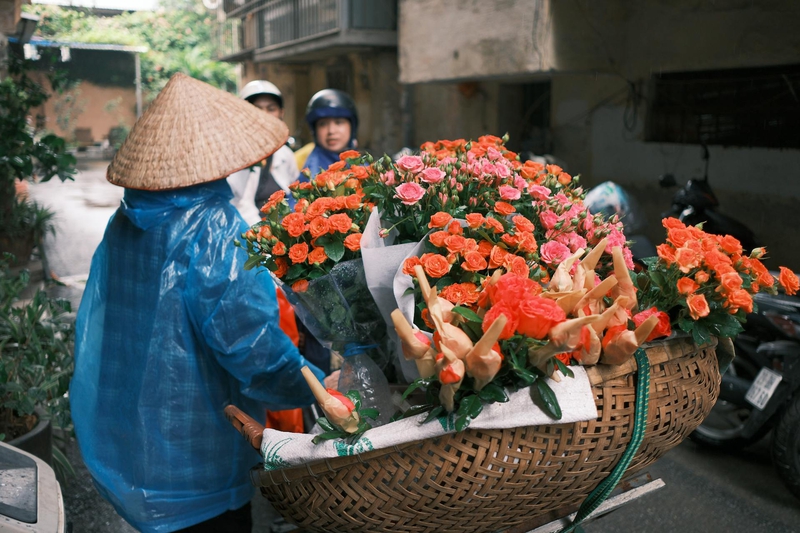 Xe hoa, xe bán hoa, Hà Nội, Việt Nam, phong cảnh Việt Nam, flower - Thuan Pham 1