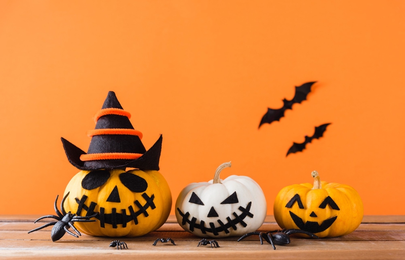Halloween, bí đỏ, kinh dị, trang trí halloween, lễ hội, pumpkin, horror, halloween decoration, festival - Venan 4
