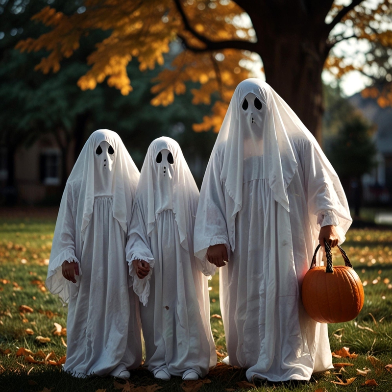 Halloween, hóa trang, con ma, dễ thương, hài hước, costume, ghost, cute, funny - Tiny 1