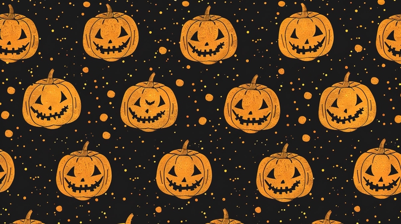 Halloween, hình nền, họa tiết, bí đỏ, wallpaper, pattern, pumpkin - HPDorn 2