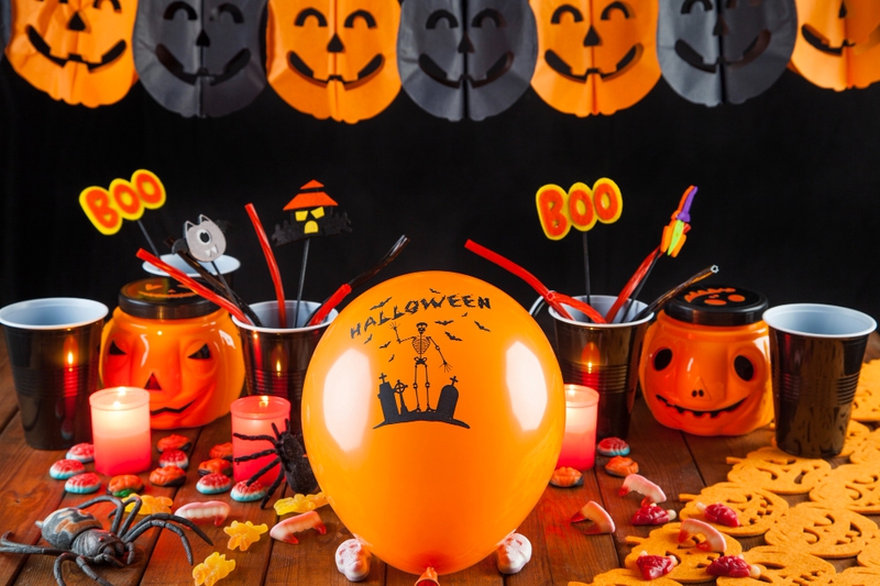 Halloween, trang trí halloween, đèn, bí đỏ, tiệc halloween, halloween decoration, lights, pumpkin, halloween party - Evantoli