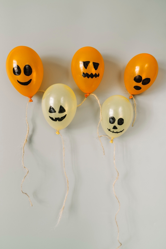 Halloween, bóng bay, mặt ma, trang trí halloween, balloons, ghost face, halloween decoration - Jeycen