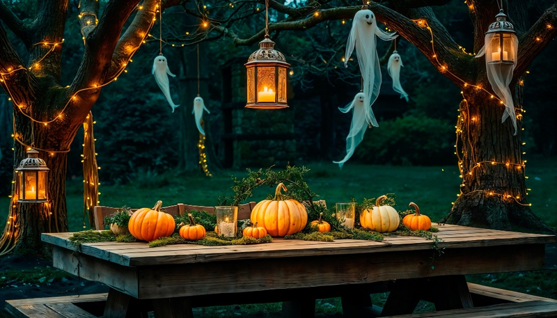 Halloween, khung cảnh halloween, kinh dị, bí đỏ, con ma, lễ hội, halloween scene, horror, pumpkin, ghost, festival - Emmy 4