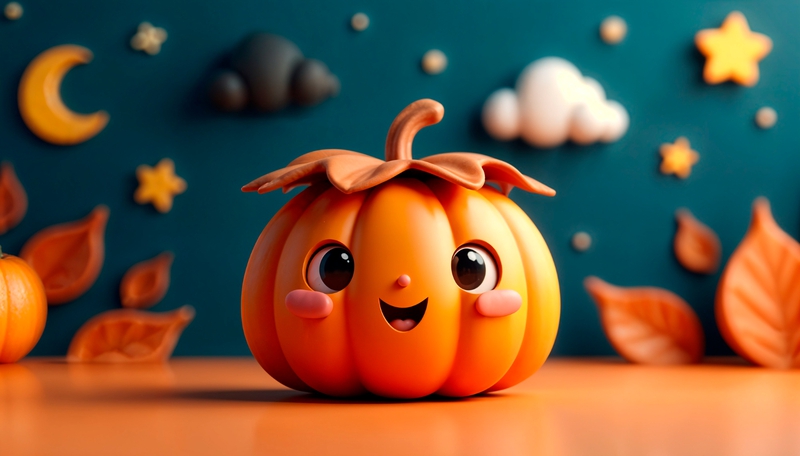 Halloween, bí đỏ, dễ thương, trang trí halloween, lễ hội, pumpkin, cute, halloween decoration, festival - Venan 2
