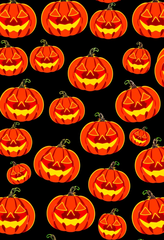 Halloween, hình nền, họa tiết, bí đỏ, wallpaper, pattern, pumpkin - HPDorn 3