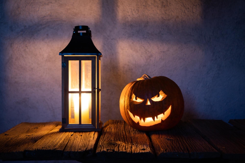 Halloween, bí đỏ, đèn bí đỏ, trang trí halloween, dễ thương, pumpkin, pumpkin lantern, halloween decoration, cute - Elip 1