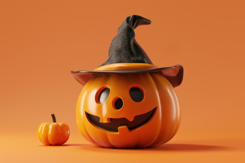 Halloween, bí đỏ, kinh dị, trang trí halloween, lễ hội, pumpkin, horror, halloween decoration, festival - Venan