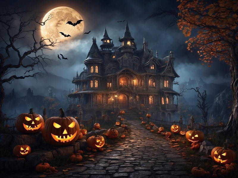 Halloween, cây chổi, chổi, phù thủy, lá phong, không gian halloween, broom, broomstick, witch, maple leaf, halloween space - TheDigitalArtist