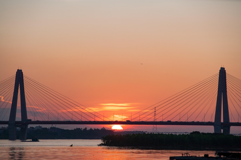 Cầu, Sông, bridge, river, hoàng hôn, bình minh, sunset, sunrise- xuanduongvan87 1