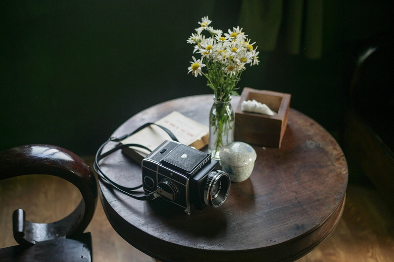 Máy ảnh, bàn, lọ hoa, table, camera, vase- xuanduongvan87