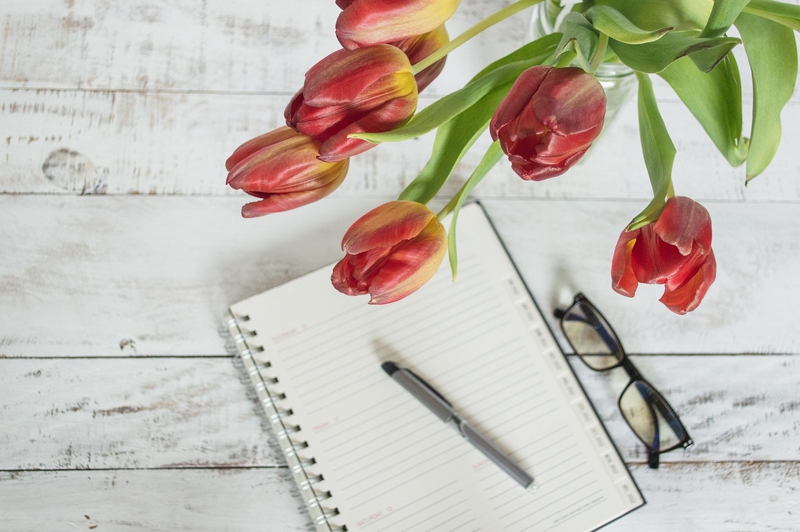 Tulip, sách, book, nhật kí, notebook, hoa, flower- hudsoncrafted 3