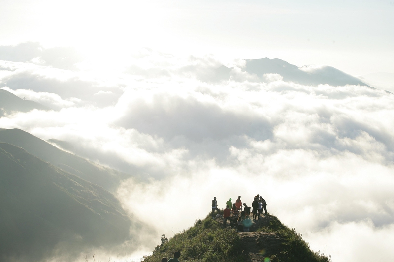 Núi, mây, sương mù, mountains, clouds, fog- xuanduongvan87