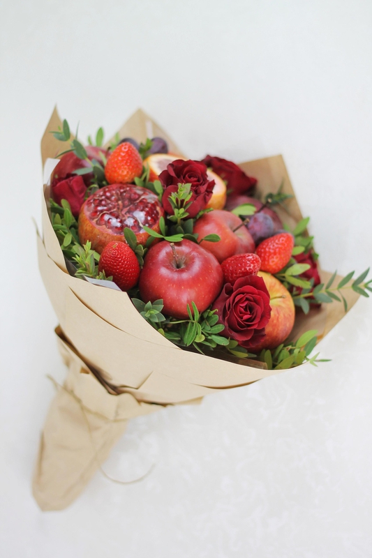 Trái cây, fruit, bó hoa, bouquet, hoa, flower- TatyanaVolkova 3