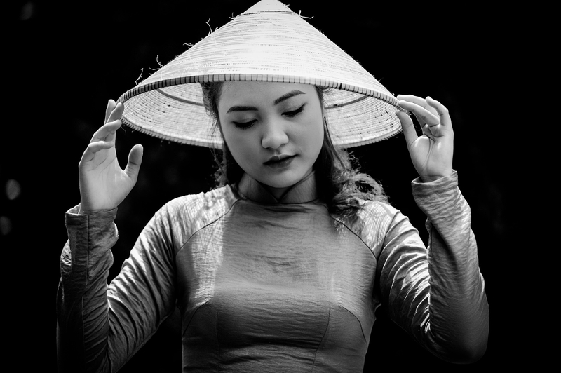 Cô gái, phụ nữ, nữ, girl, woman, áo dài, nón lá - minh1857 1