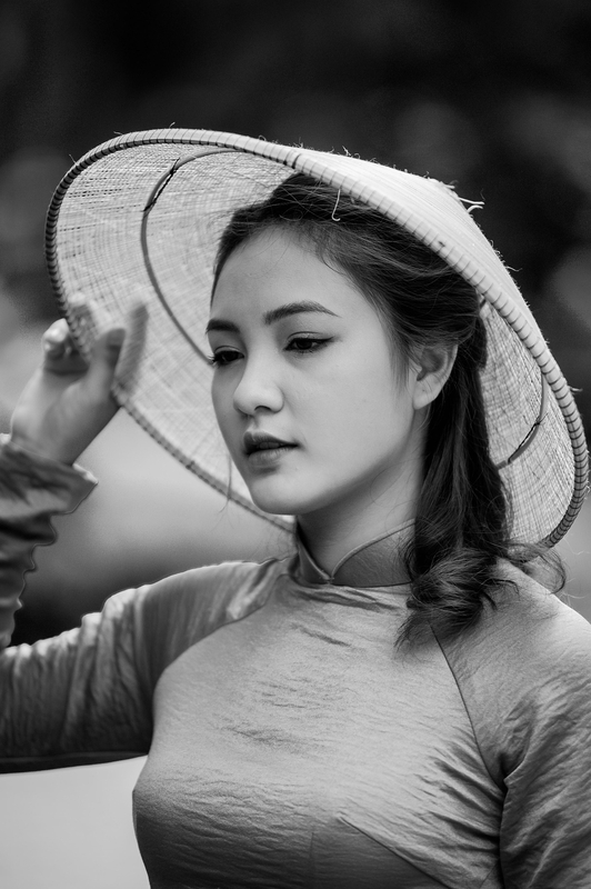 Cô gái, phụ nữ, nữ, girl, woman, áo dài, nón lá - minh1857 2