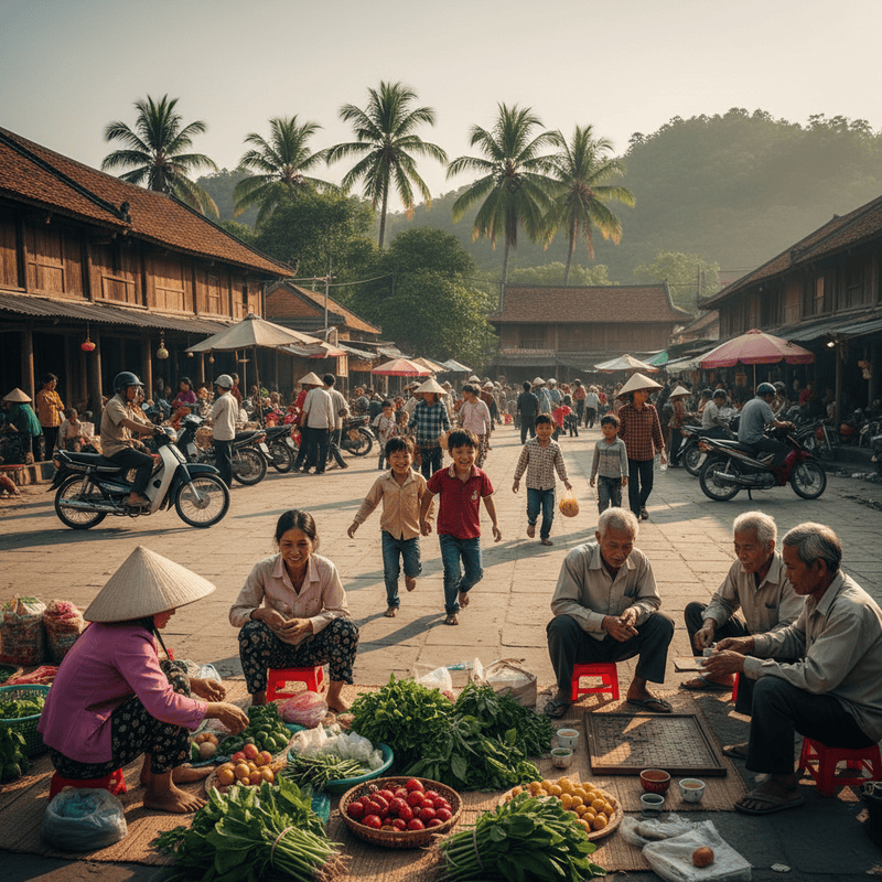 hình ảnh cộng đồng địa phương . Với đặc điểm phong cách...