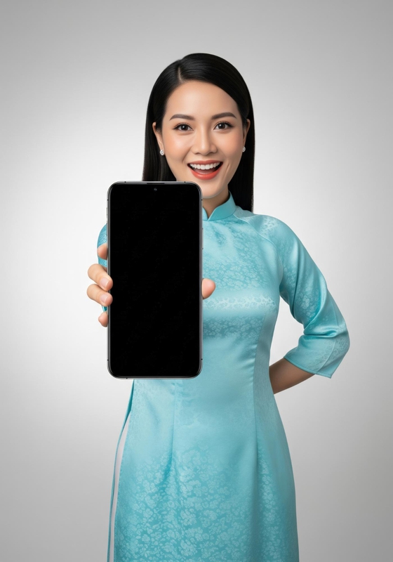Cô gái, cầm điện thoại, điện thoại, quảng cáo, online, girl, holding phone, phone, advertisement, online