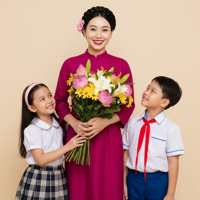 Cô giáo, giáo viên, học sinh, nhà giáo Việt Nam, Vietnamese teachers, students, educators 1