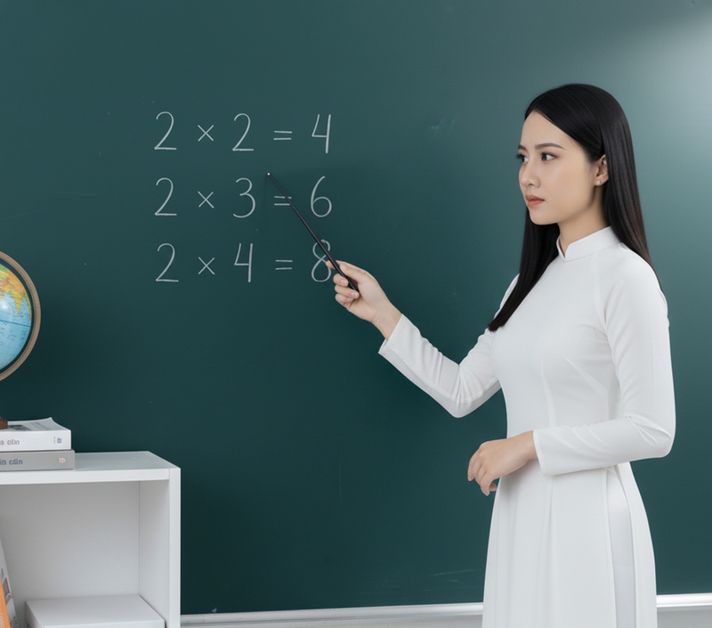 Cô giáo, giáo viên, giảng dạy, lớp học, Việt Nam, áo dài, teacher, teaching, classroom, Vietnam, ao dai 5