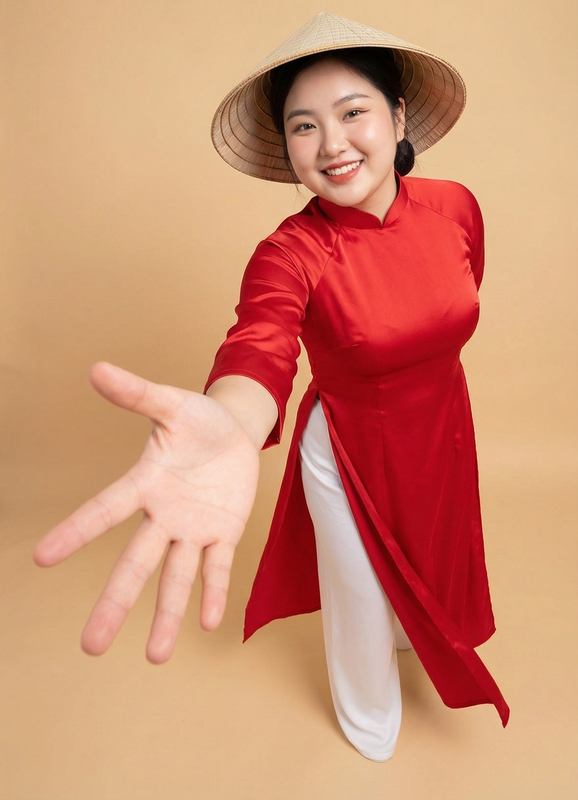 Cô gái, áo dài, nón lá, mẫu ảnh, quảng cáo,  girl, ao dai, conical hat, model, advertisement 2