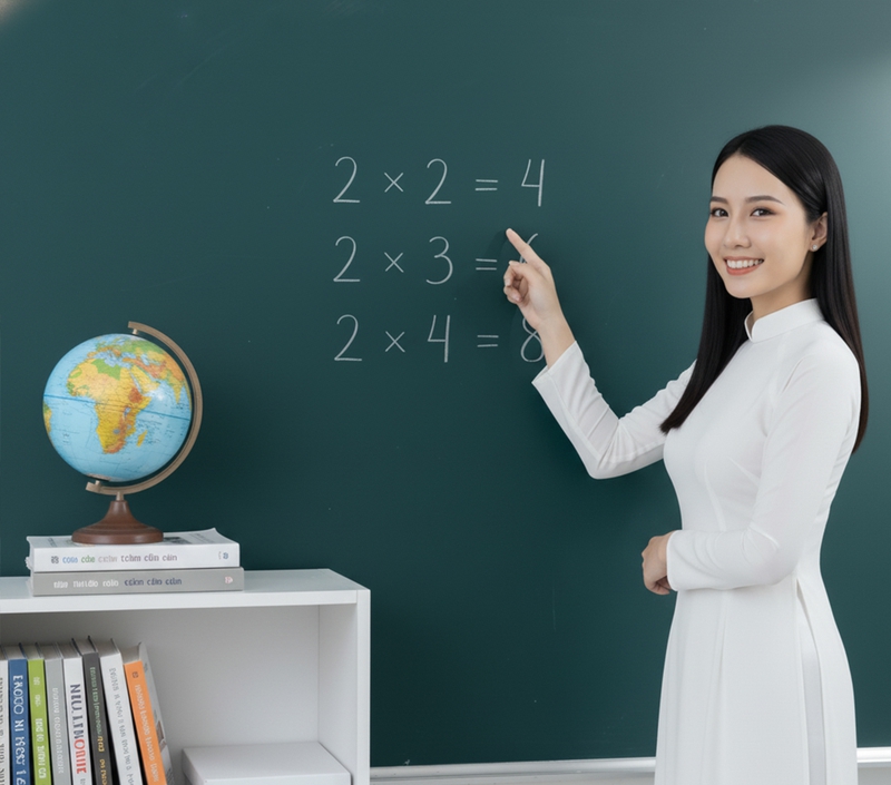 Cô giáo, giáo viên, giảng dạy, lớp học, Việt Nam, áo dài, teacher, teaching, classroom, Vietnam, ao dai 4