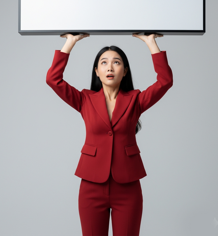 Cô gái, mẫu ảnh, cầm bảng, ngạc nhiên, quảng cáo, girl, model, holding the board, advertisement, surprised