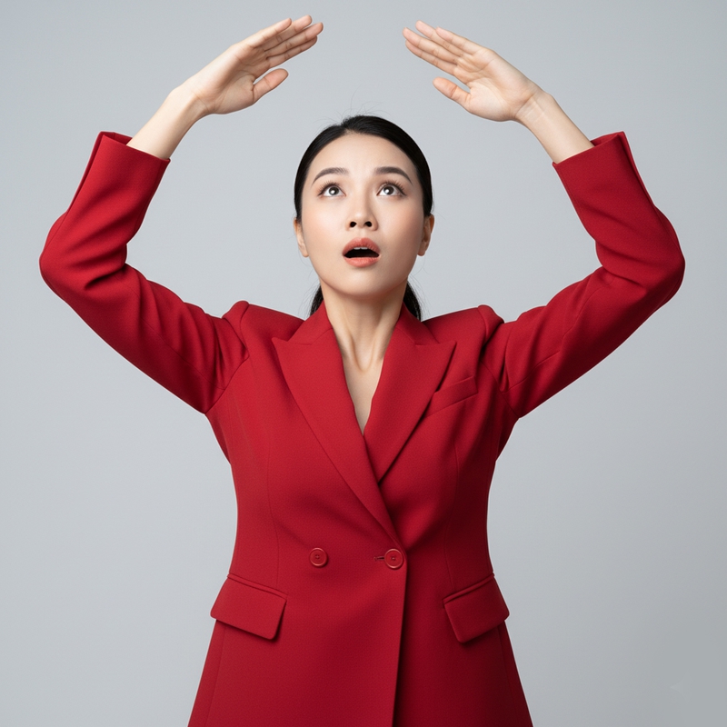 Cô gái, mẫu ảnh, giơ tay, chống đỡ, ngạc nhiên, quảng cáo, girl, model, raise hand, support, advertisement, surprised 1